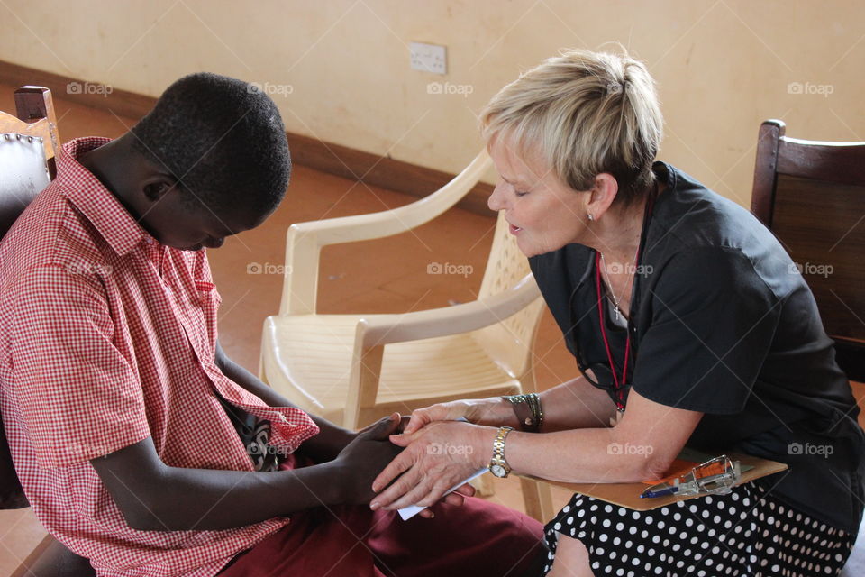 Praying in Kenya 