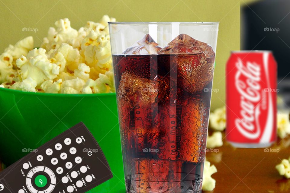 Popcorn and Coca Cola