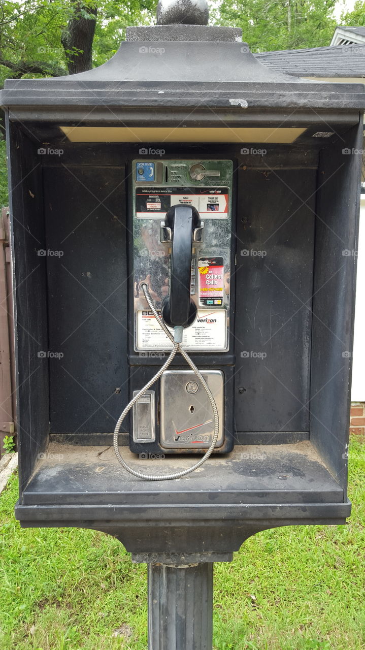 A blast from the past.. A lone payphone.