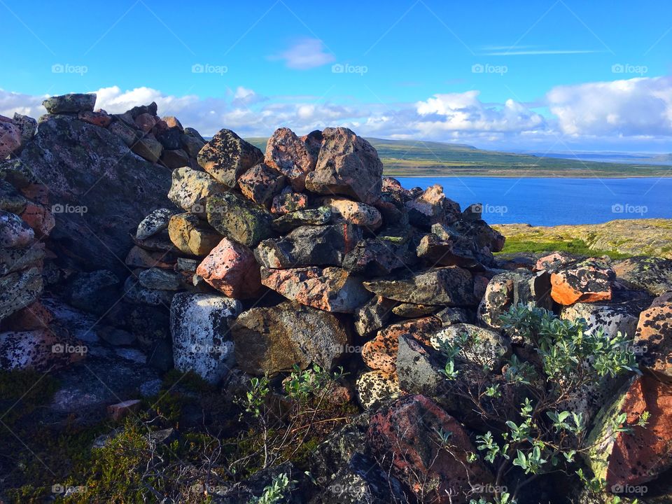 Landscape in tundra 