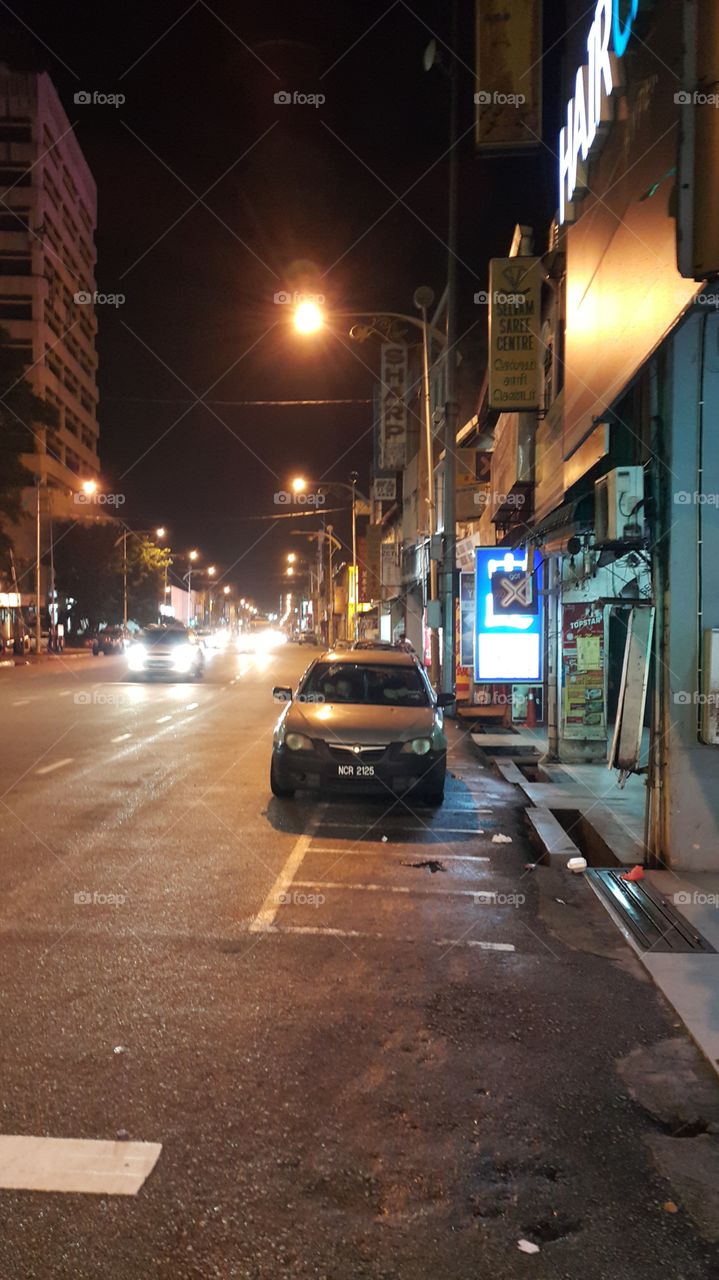 Street at late night Seremban