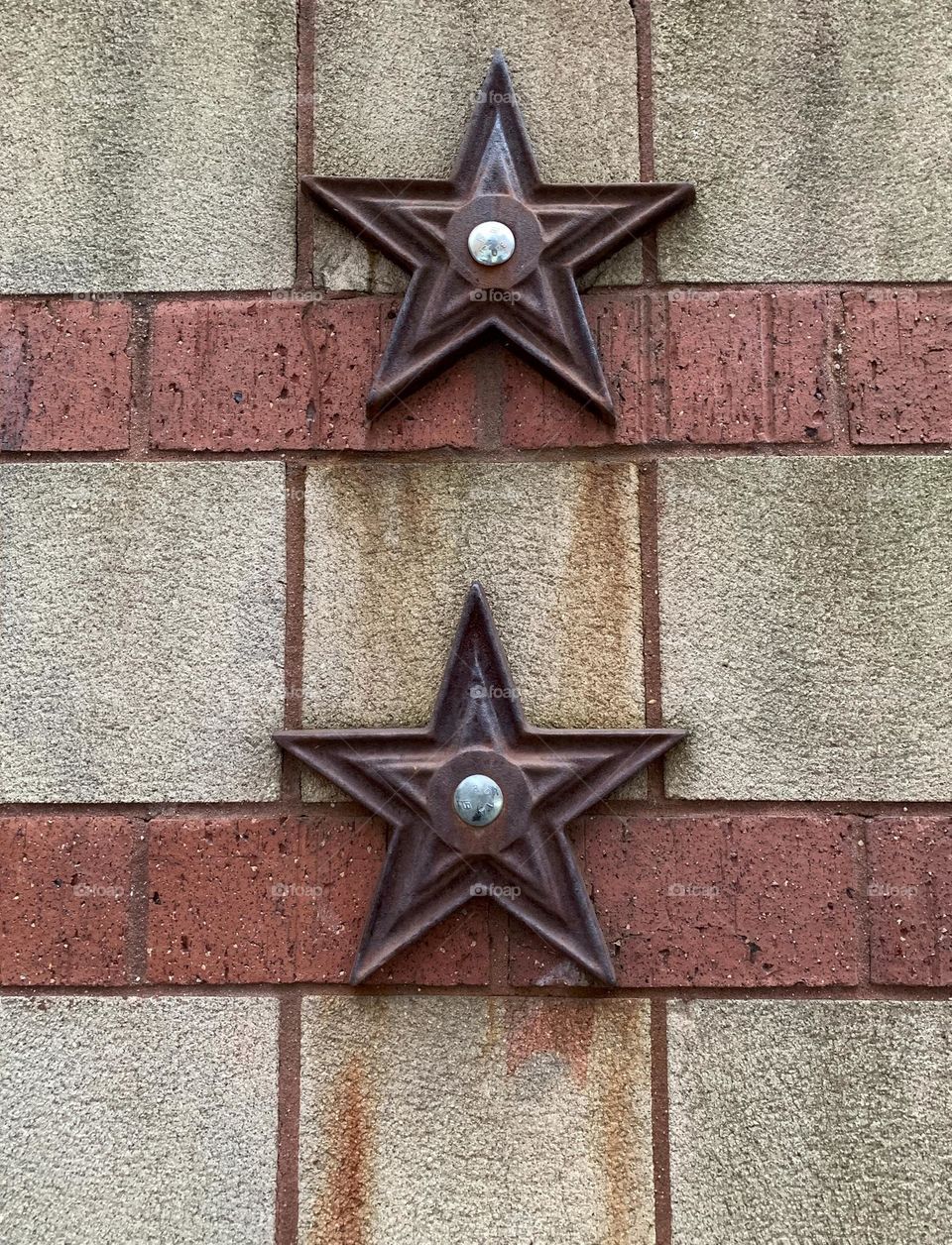 Two stars decoration