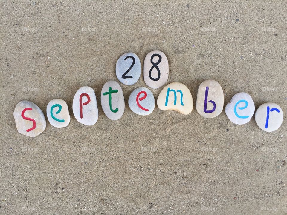 28th September in stones 