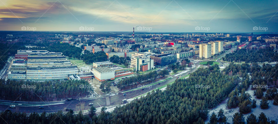 Aerial view of City Tallinn