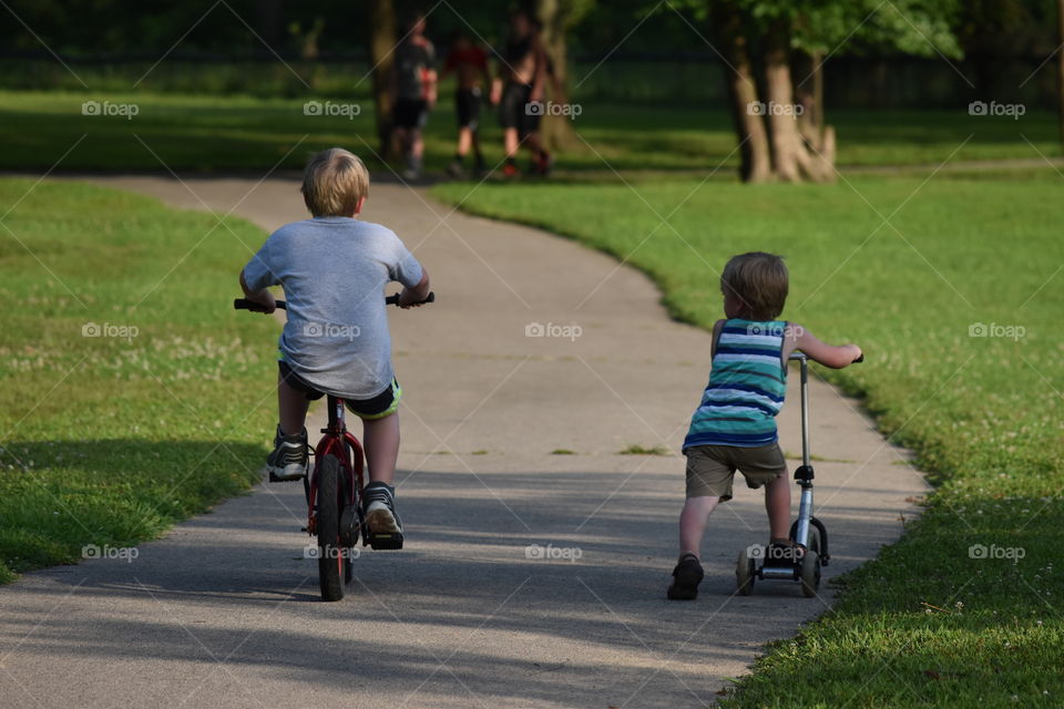 bike ride in the park