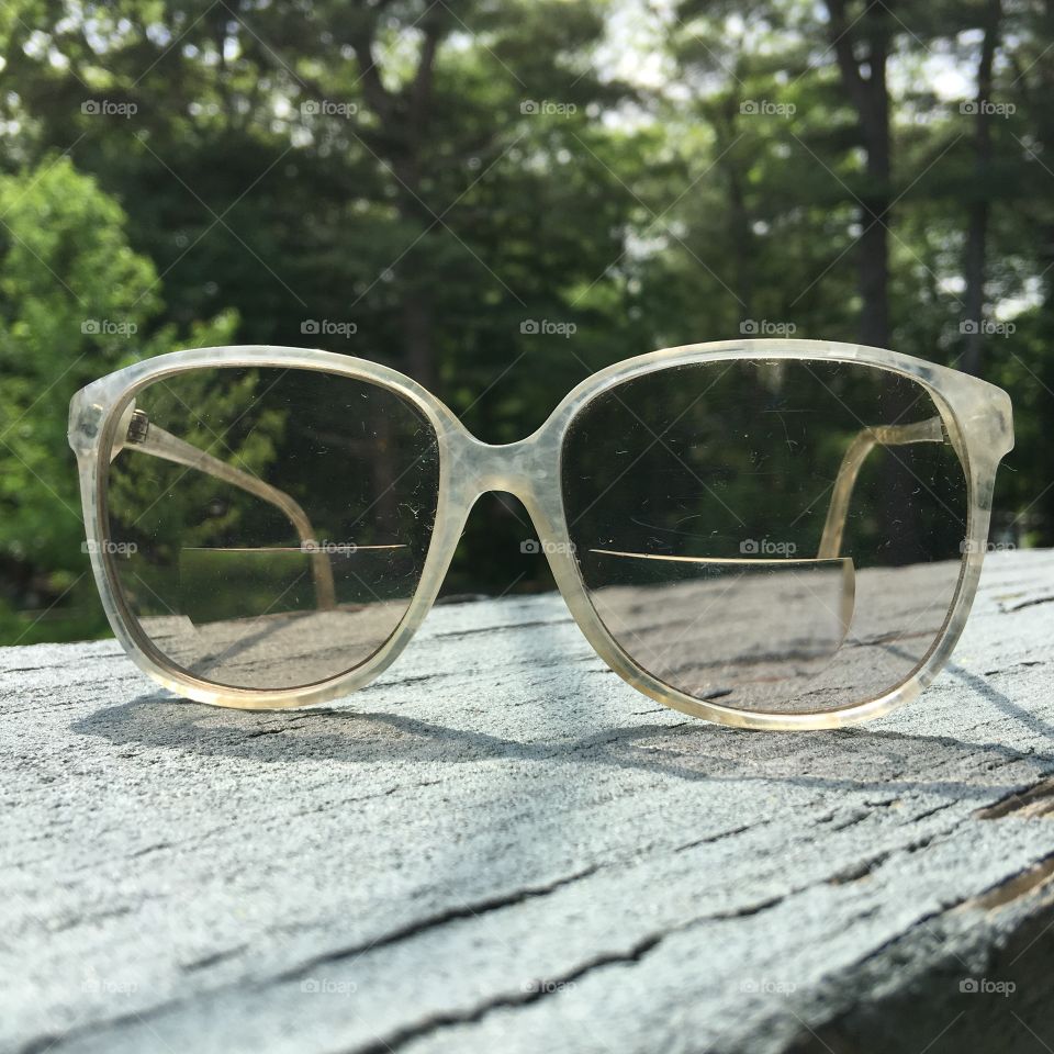 Ladies Gray Lined Bifocal Eyeglasses 