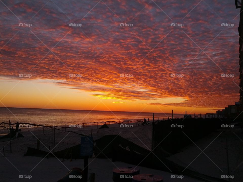 Sunset at the beach