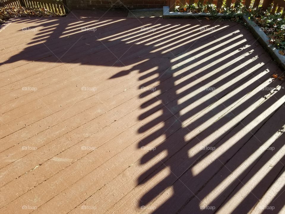Deck shadows