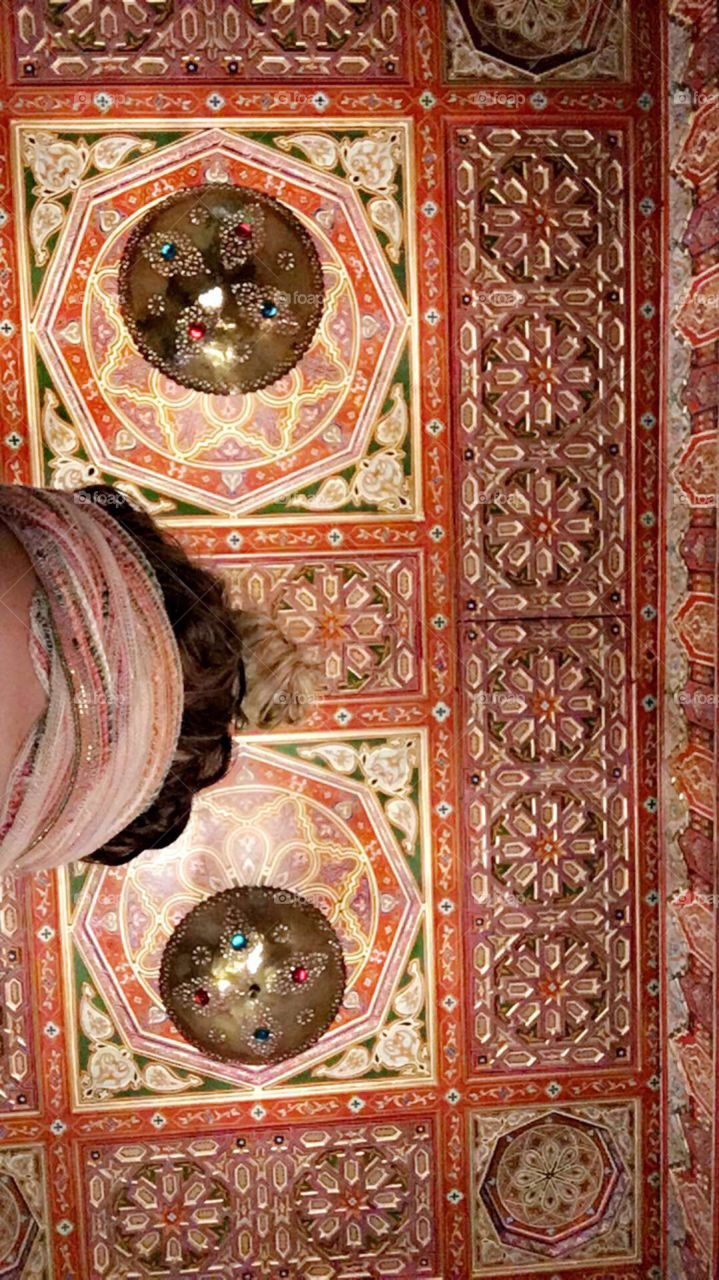 Unbelievable ceilings in Morocco 