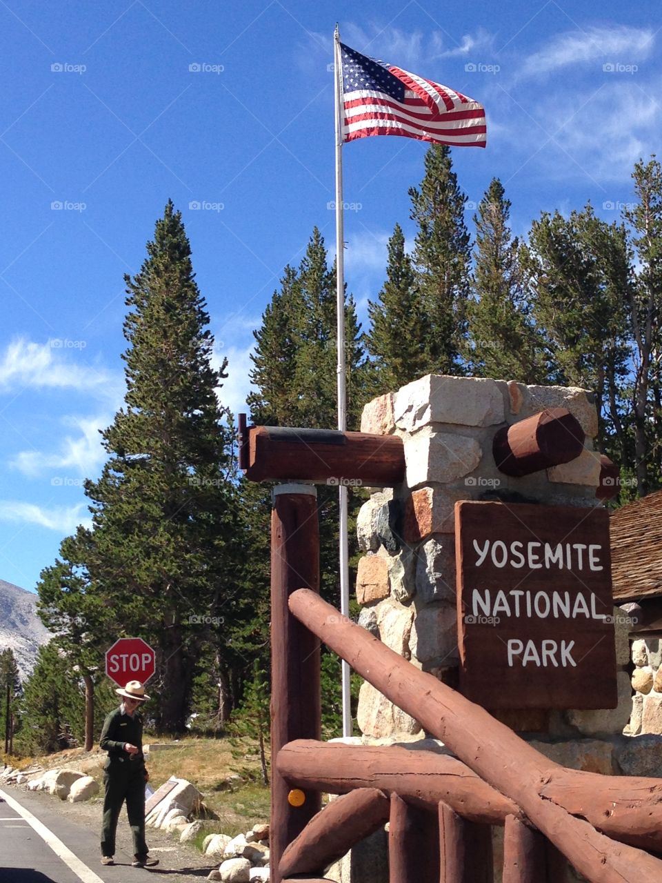 Yosemite National park entrance