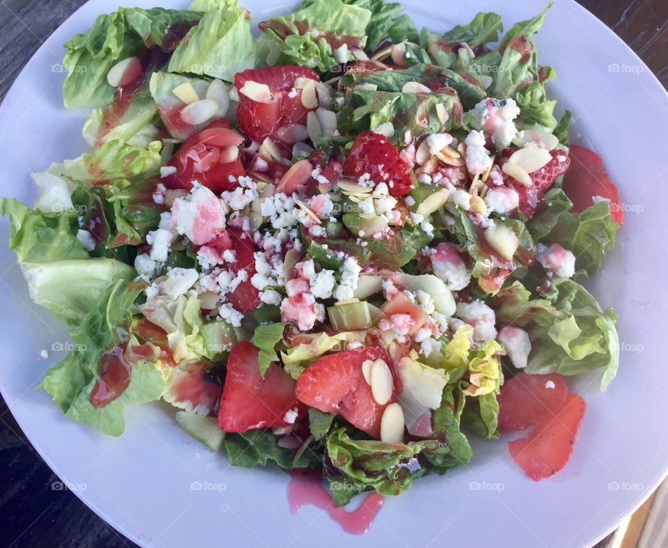 Strawberry Almond Salad