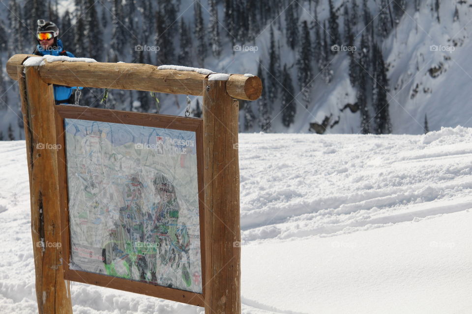 Ski sign in Utah 