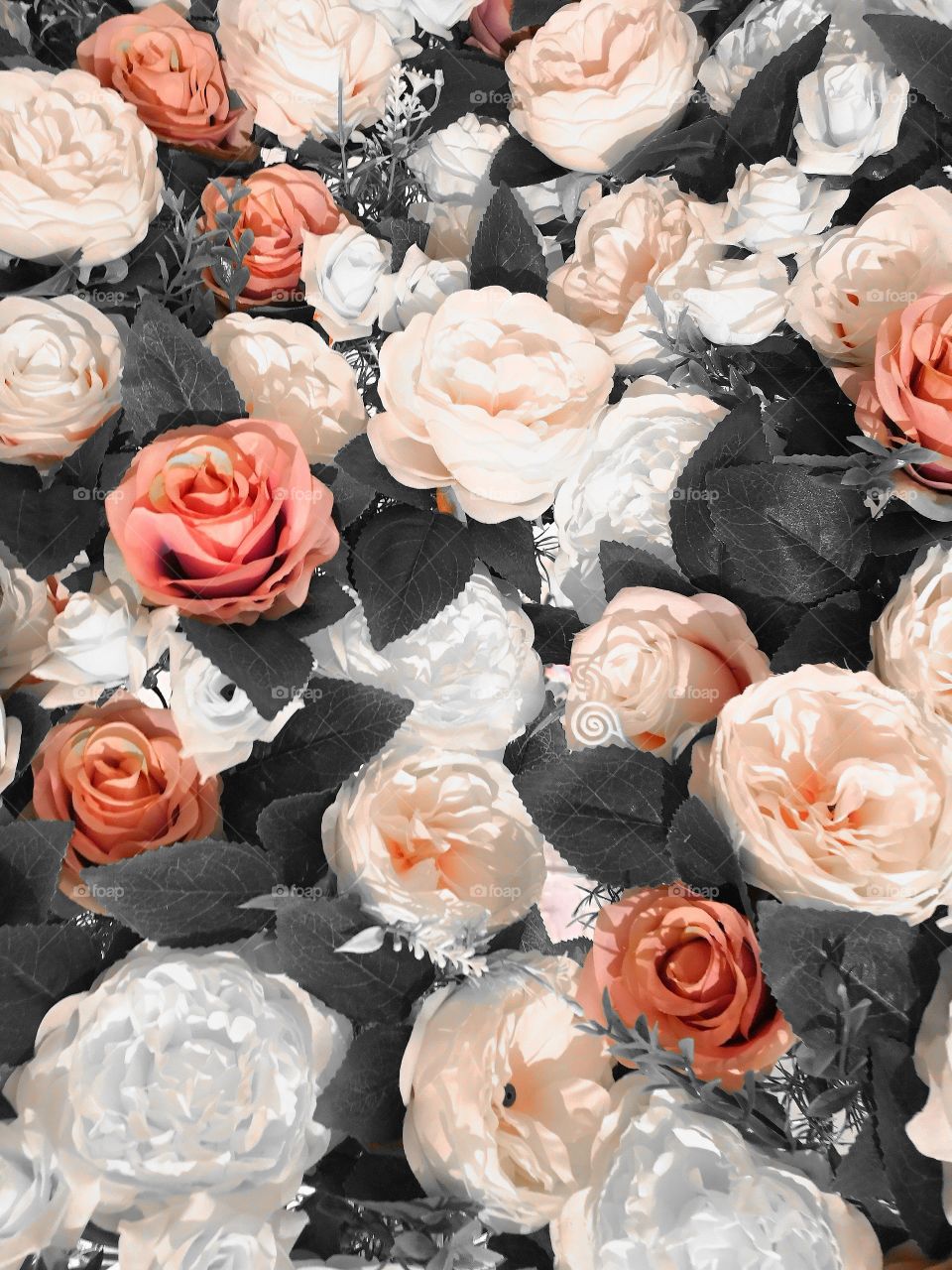 A fun bunch of roses.