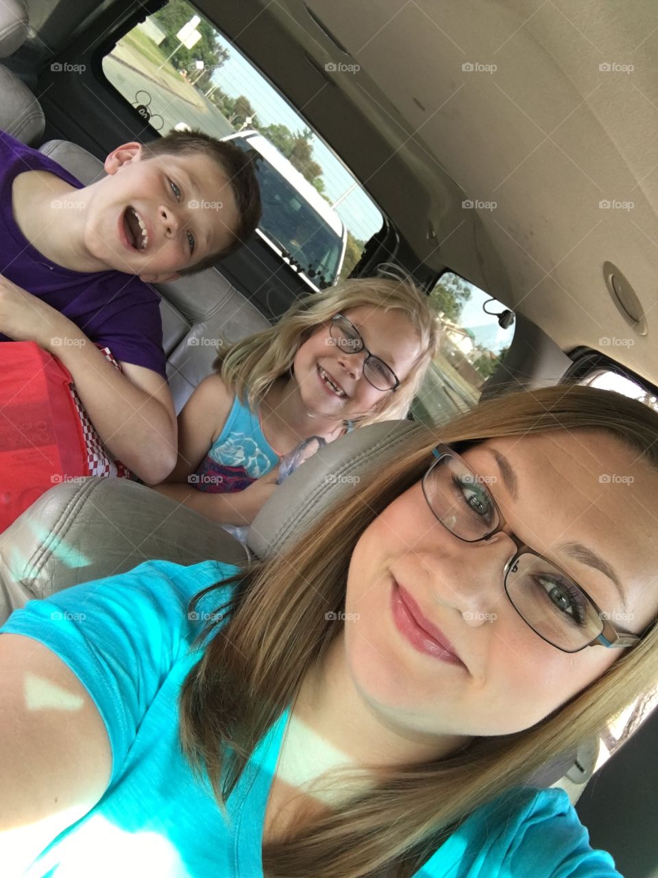 Woman, Car, Child, Girl, Indoors