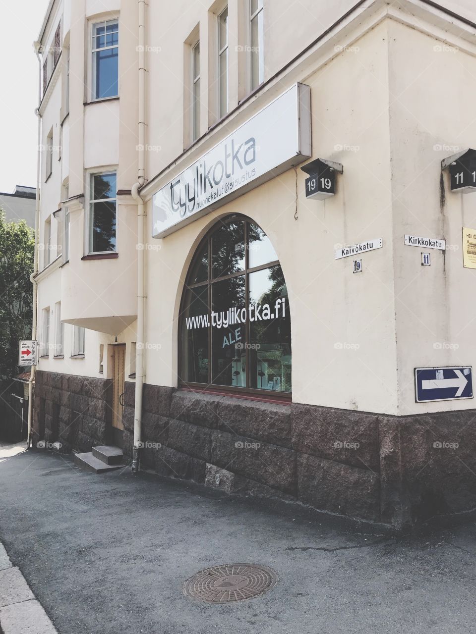 And again Kotka! A stone house of the beginning of the 20th century in the style of Northern Art Nouveau, a national of romanticism.