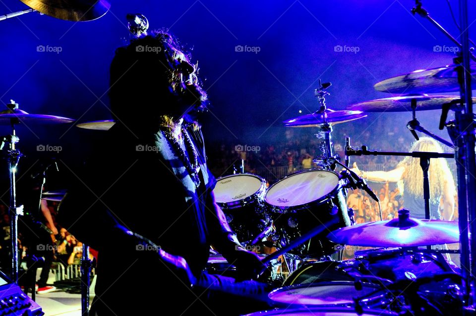 Rock Concert Drummer 