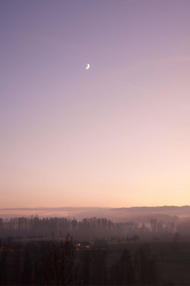The sky in two times