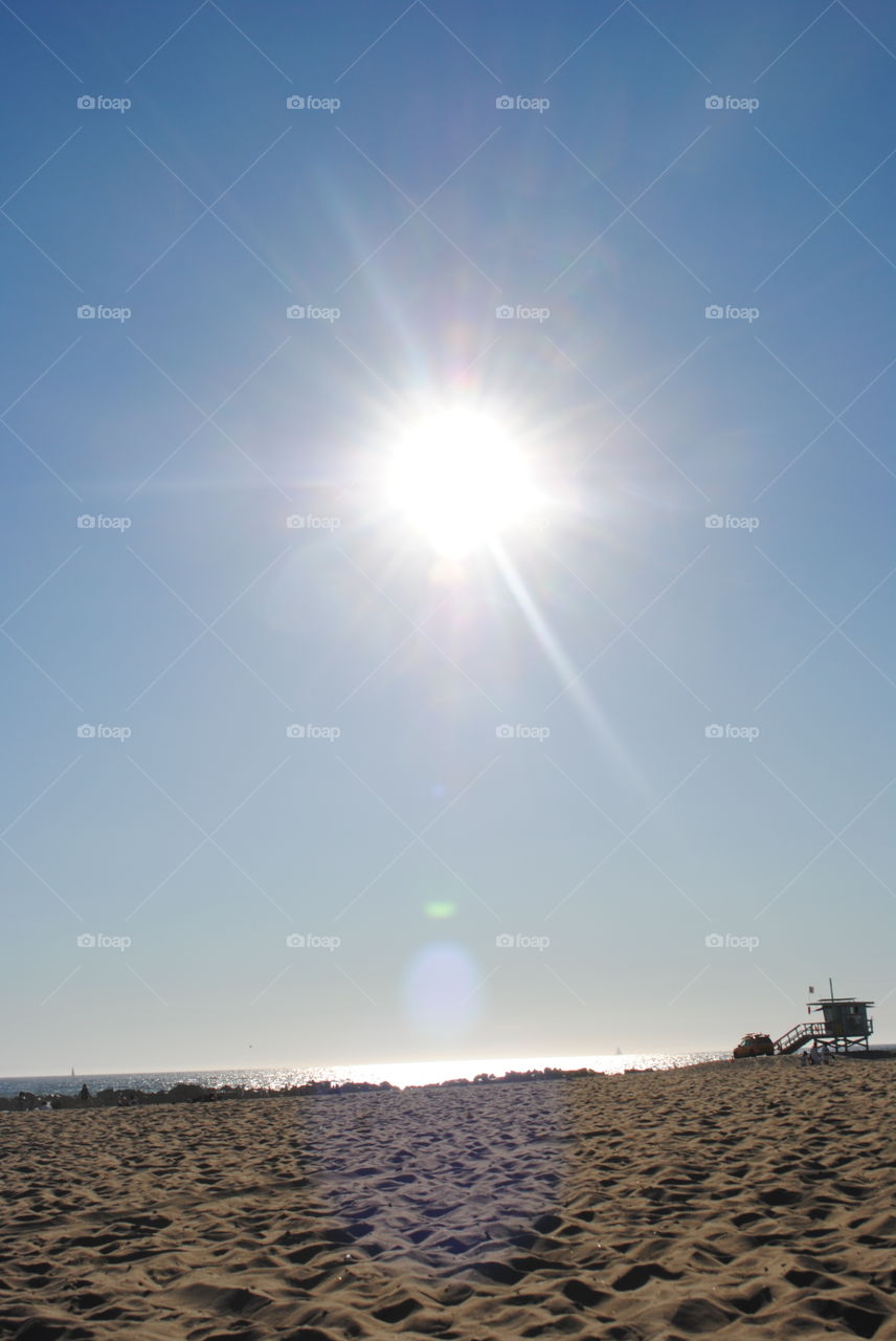 Sunny afternoon at Venice beach