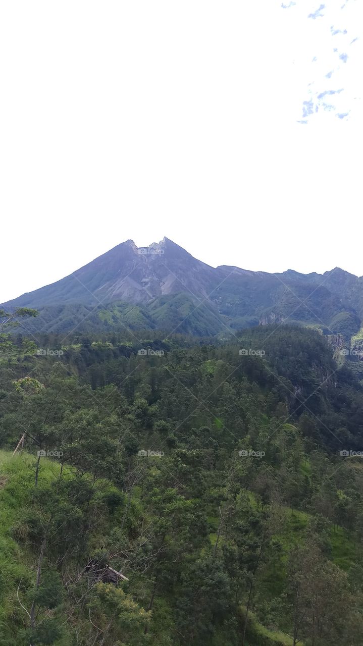 beautiful mountain on yogyakrta,Indonesia