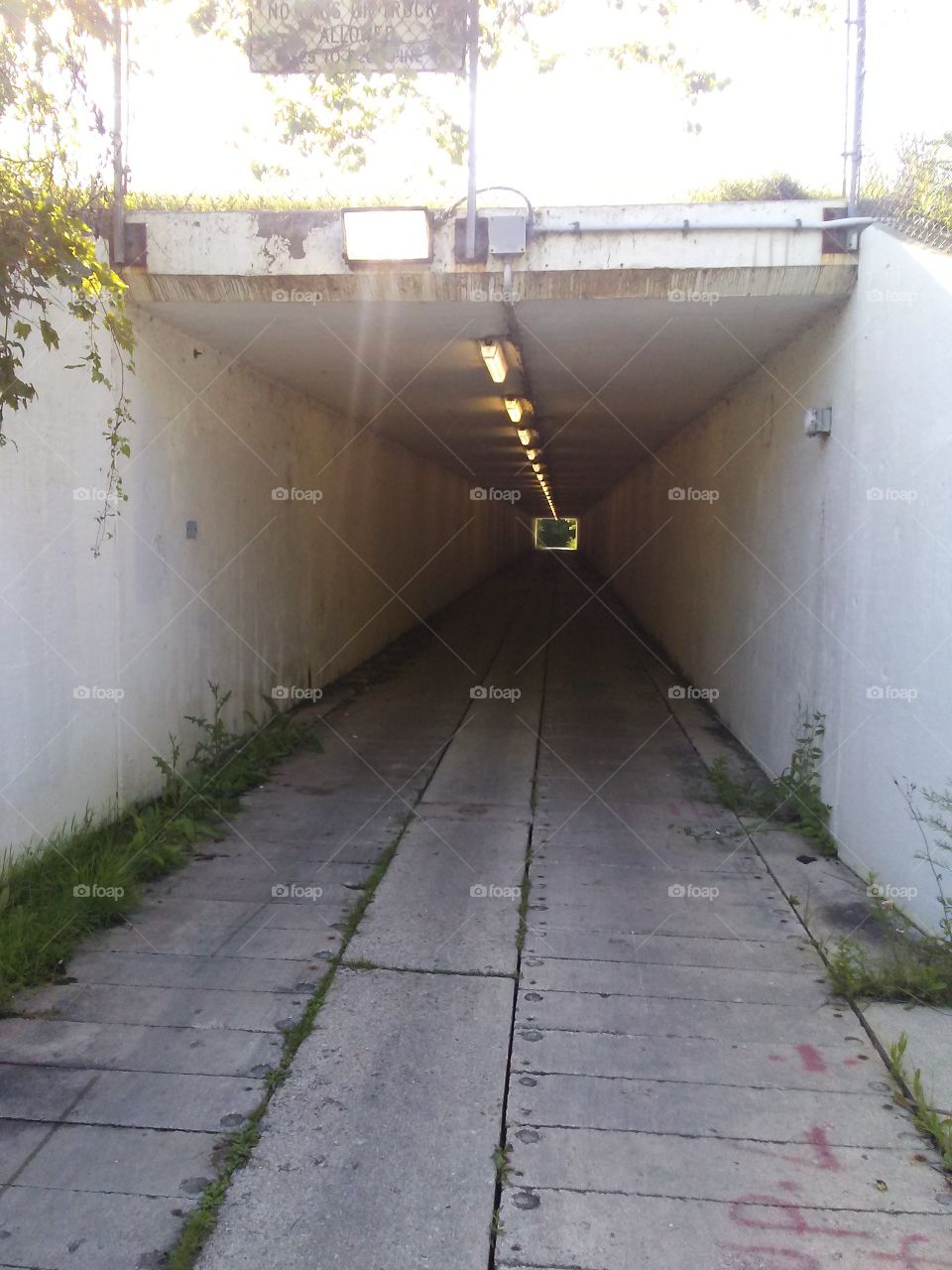 Inside the tunnel under I-43 in Sheboygan, Wisconsin.