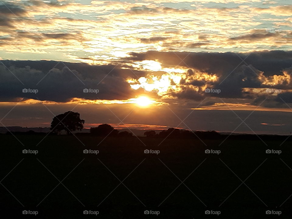 Sunset, Dawn, Landscape, Evening, Sun