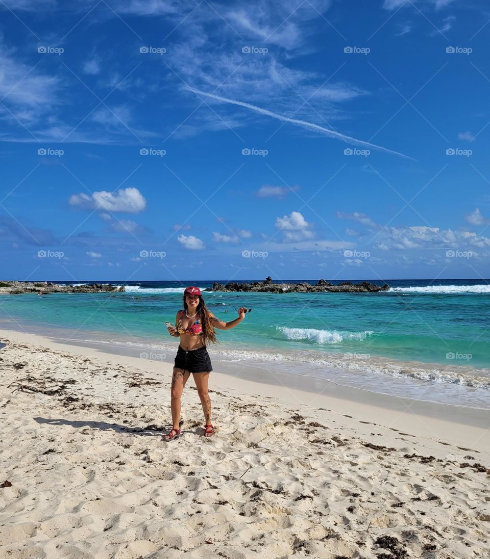 hermosa experiencia en la playa caribeña