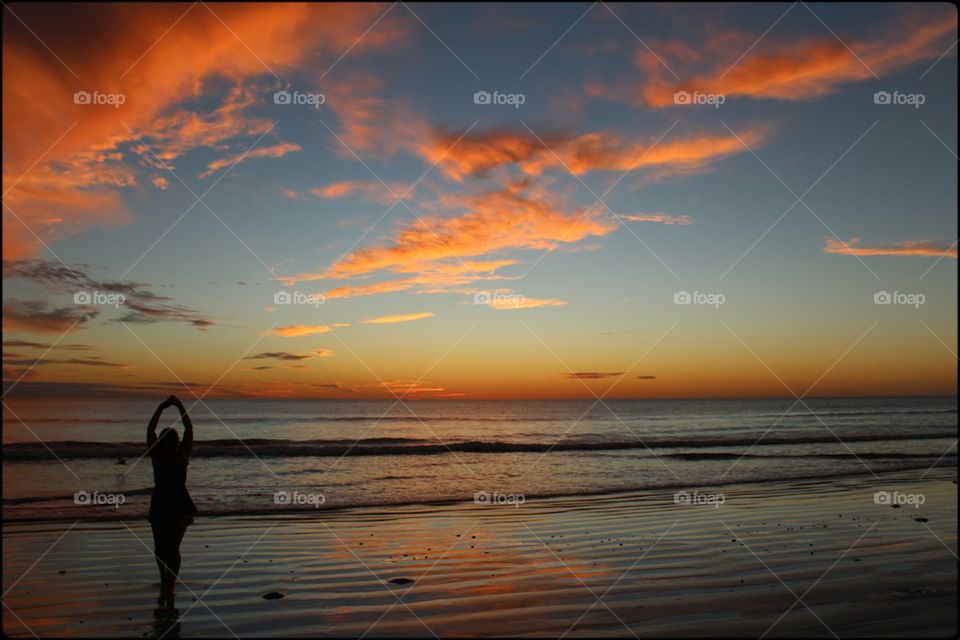 sunset dancing