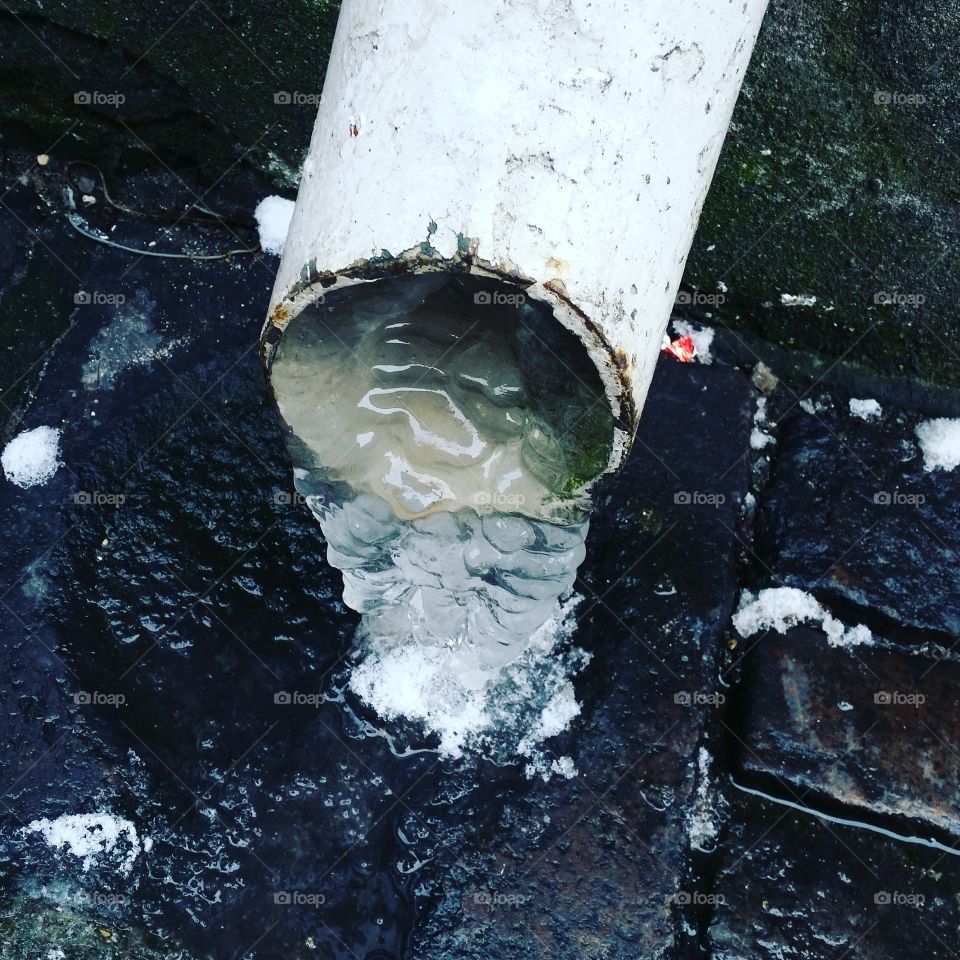 Icy pipes