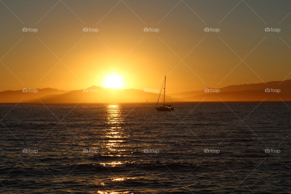 Sunset, Sea, Water, Ocean, Dawn