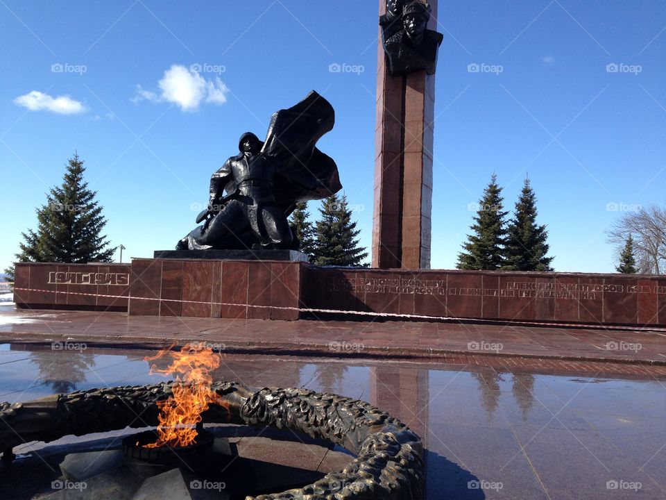 Memorial for Second World War in Ufa, Russia 
