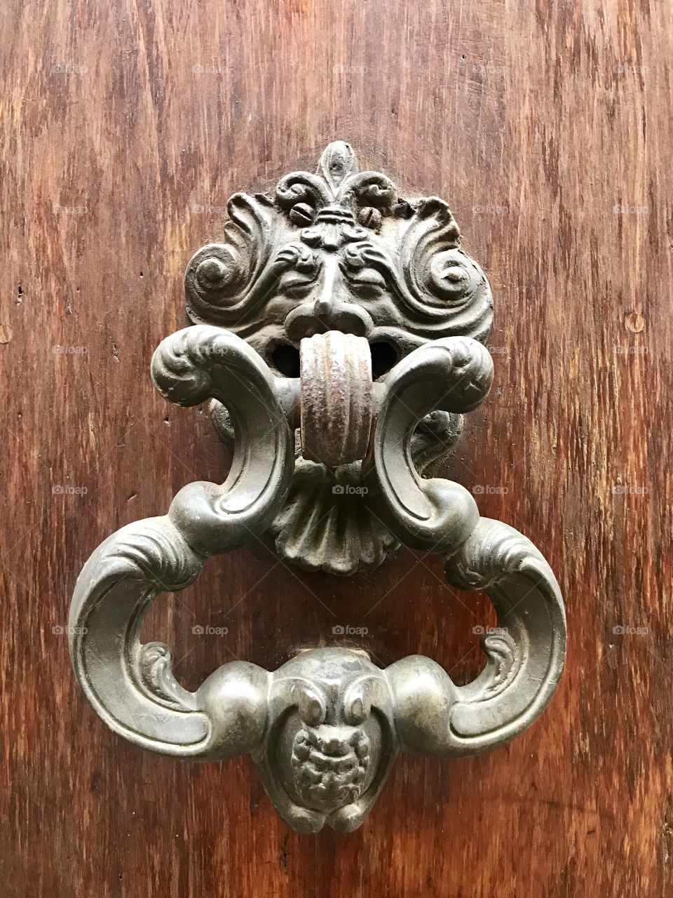 Fabulous old doorknocker in Arezzo, Italy