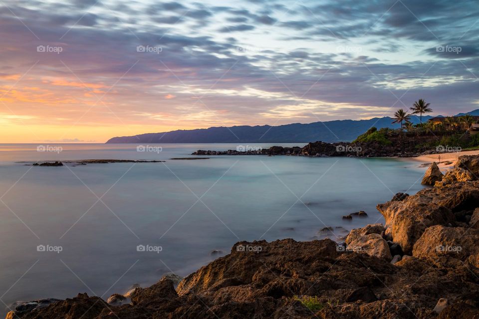 Beautiful seaside natural landscape