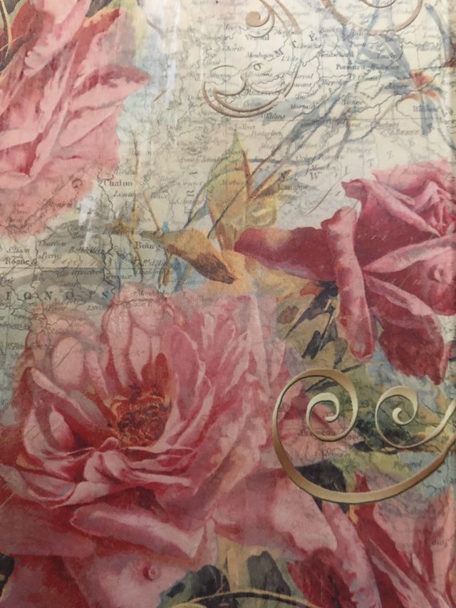 Vintage roses paper 