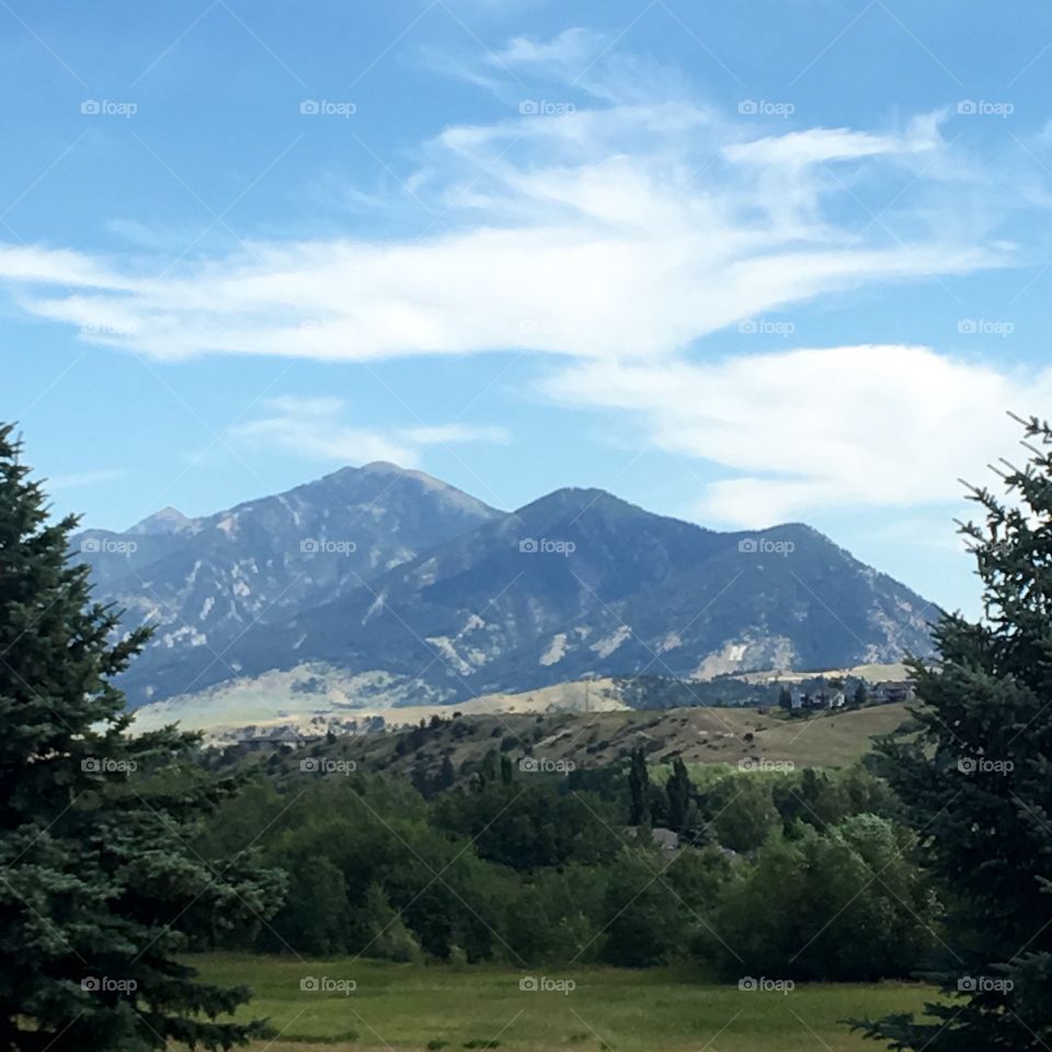 The Bridger Mountains in Bozeman, Montana. 