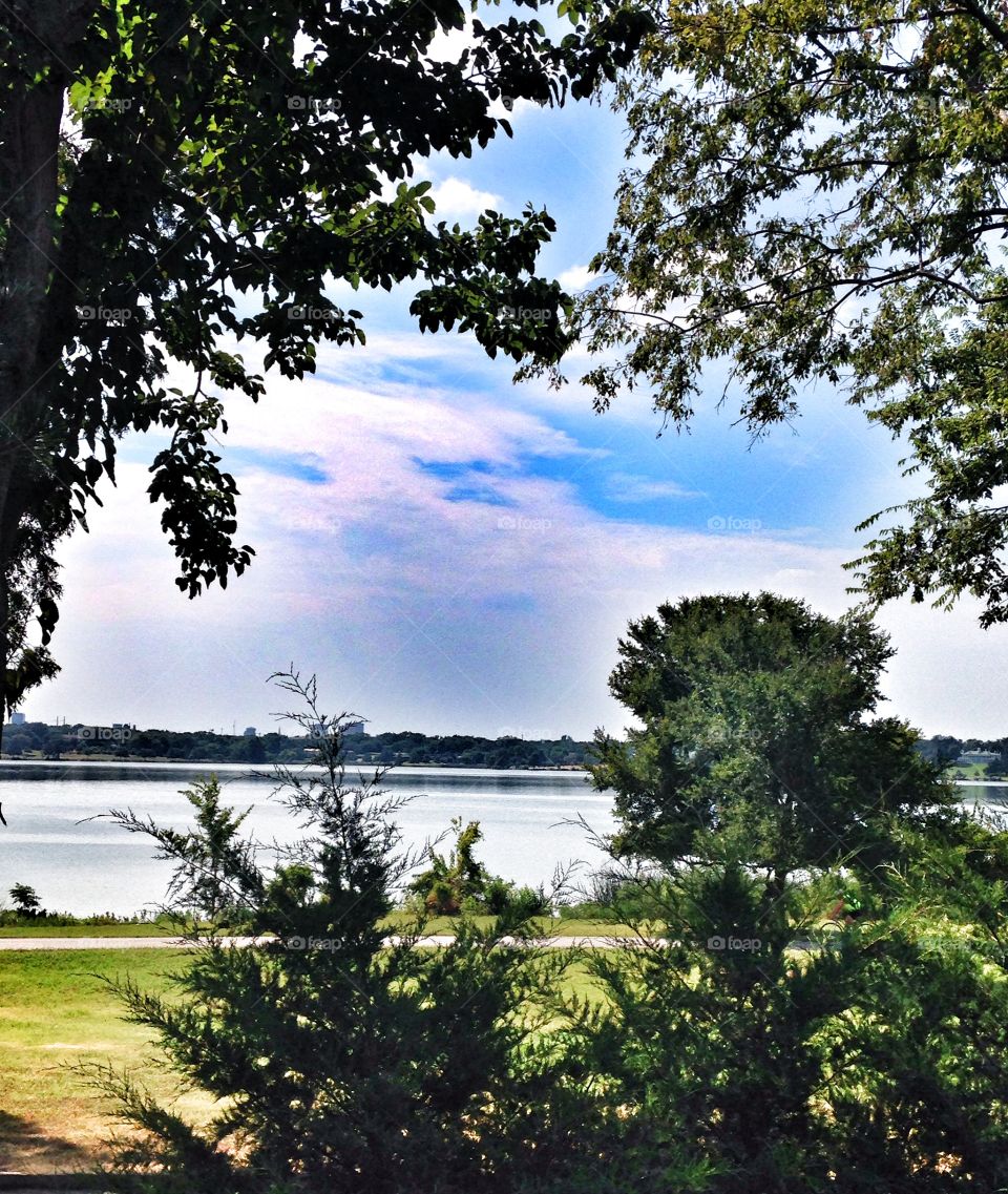Serenity. View of a lake