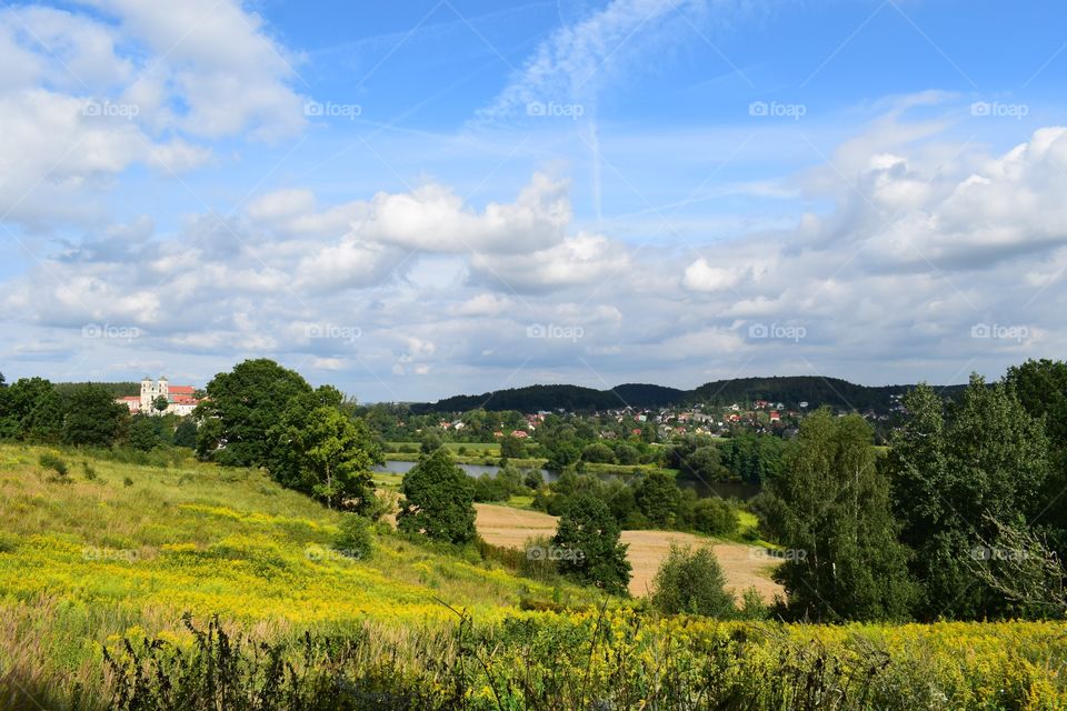 Tyniec, panorama z Piekar