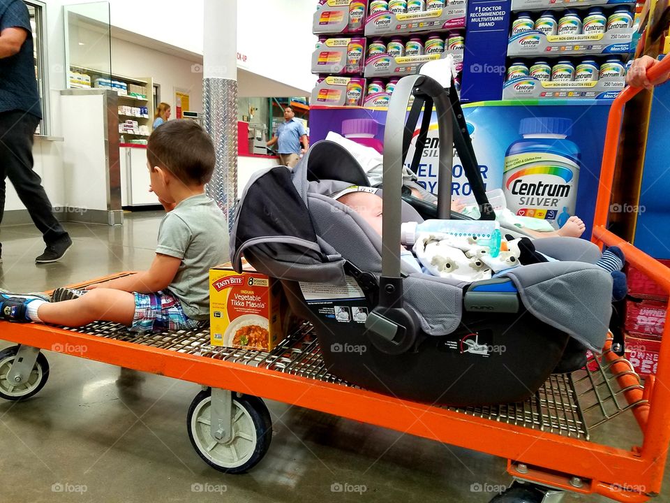 Shopping with small children