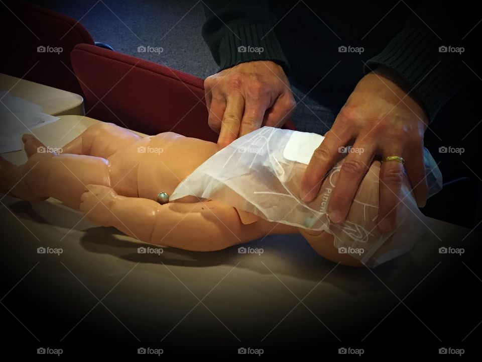 CPR course, CPR in a baby