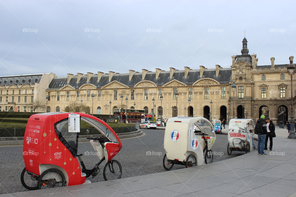 strange parked vehicles