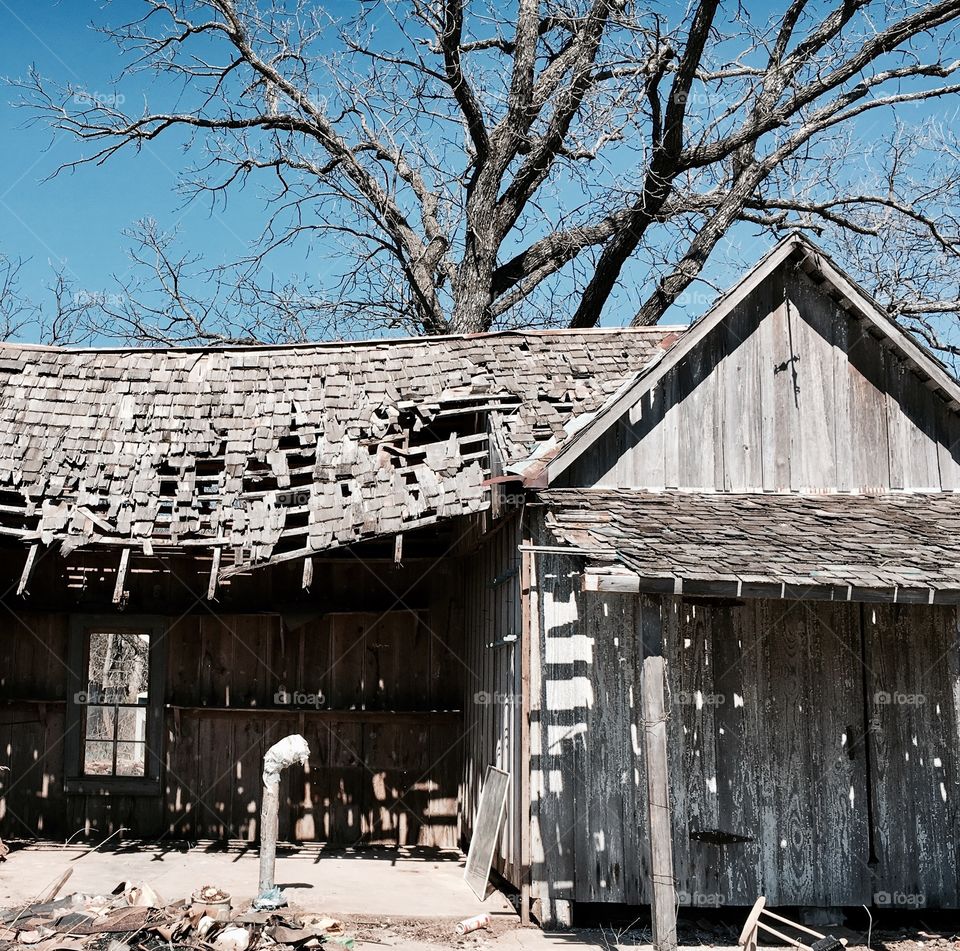 Abandoned one room house. 