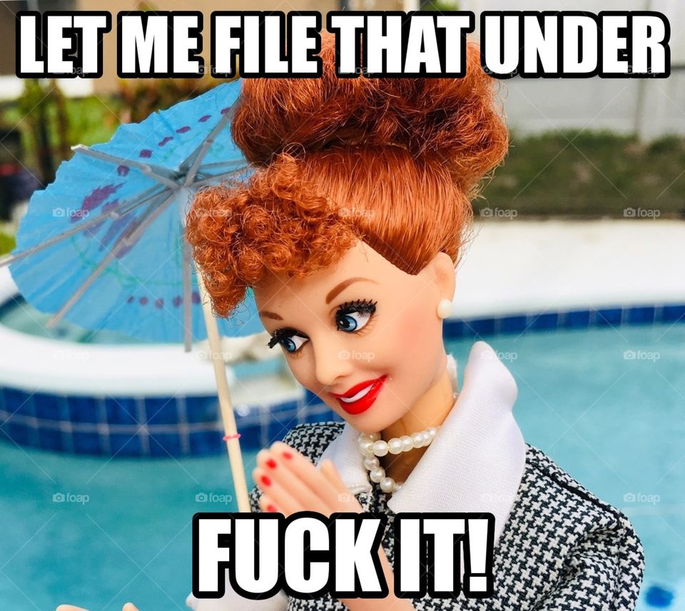 Office humor meme with Lucy ❤️