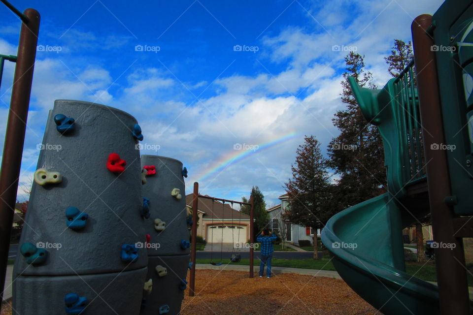 Rainbow at the park