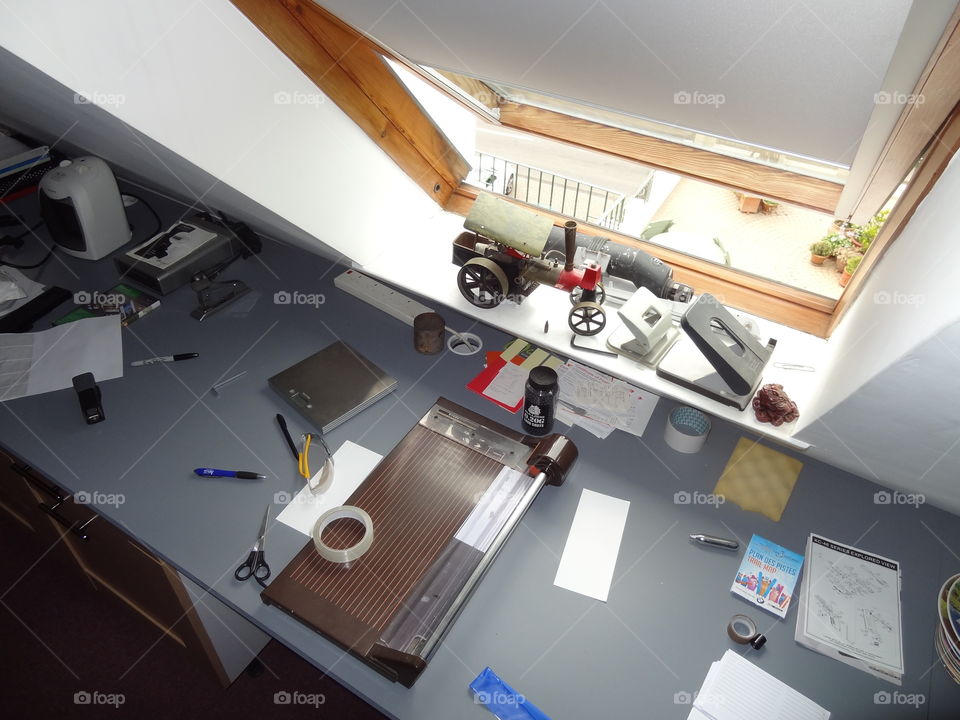 The Attic Office. Desk in the attic