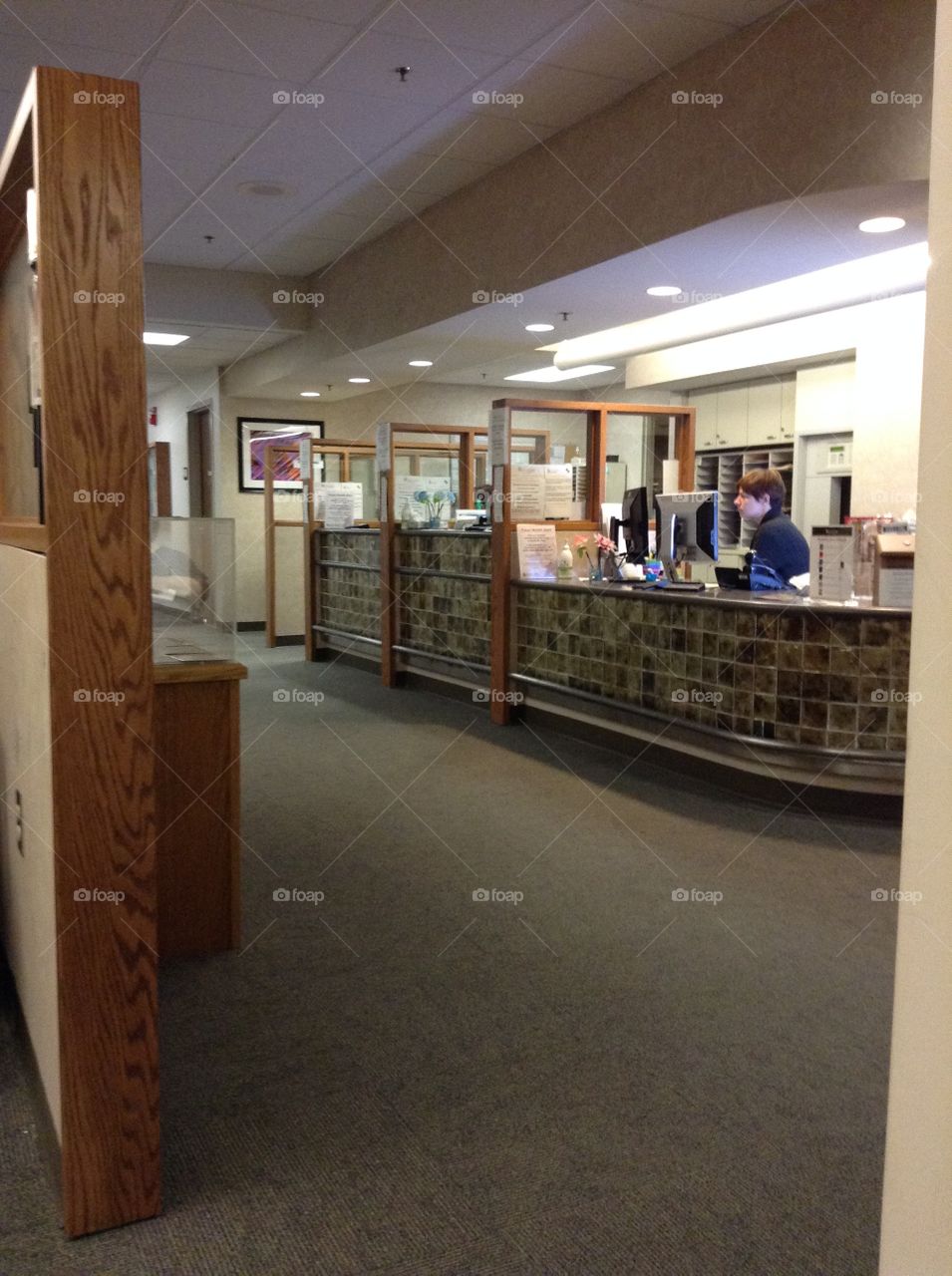 Hospital front desk