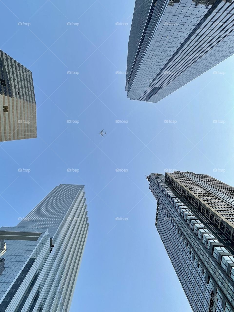 Four skyscrapers.