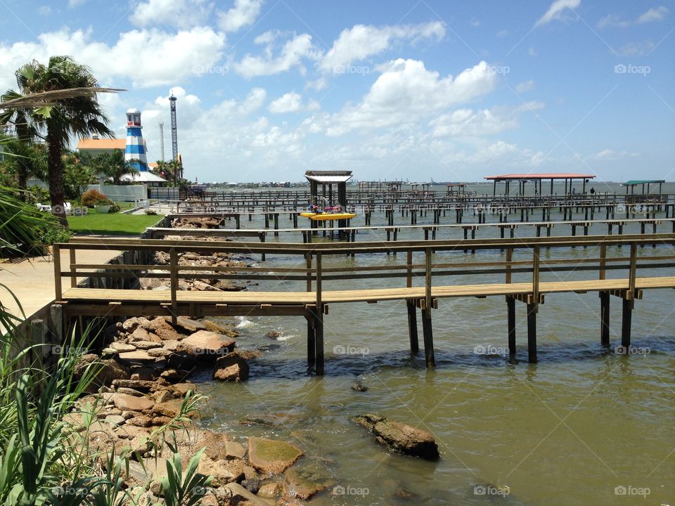 Galveston bay at kemah