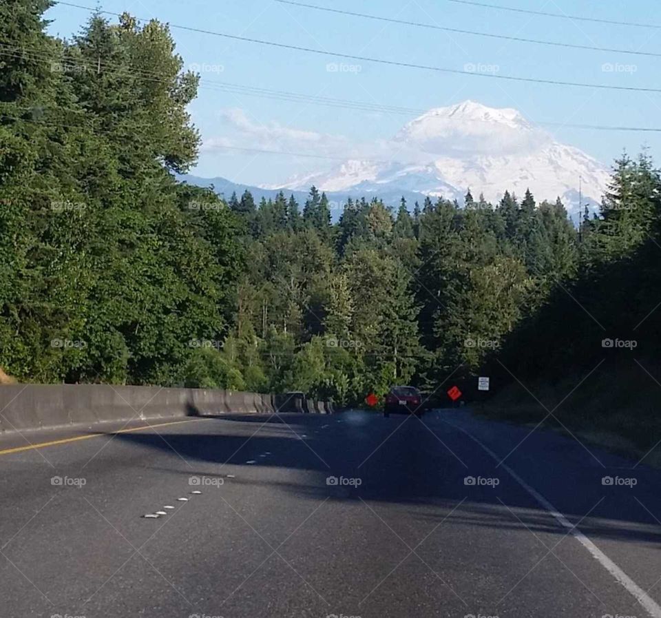 way and the snow mountain.