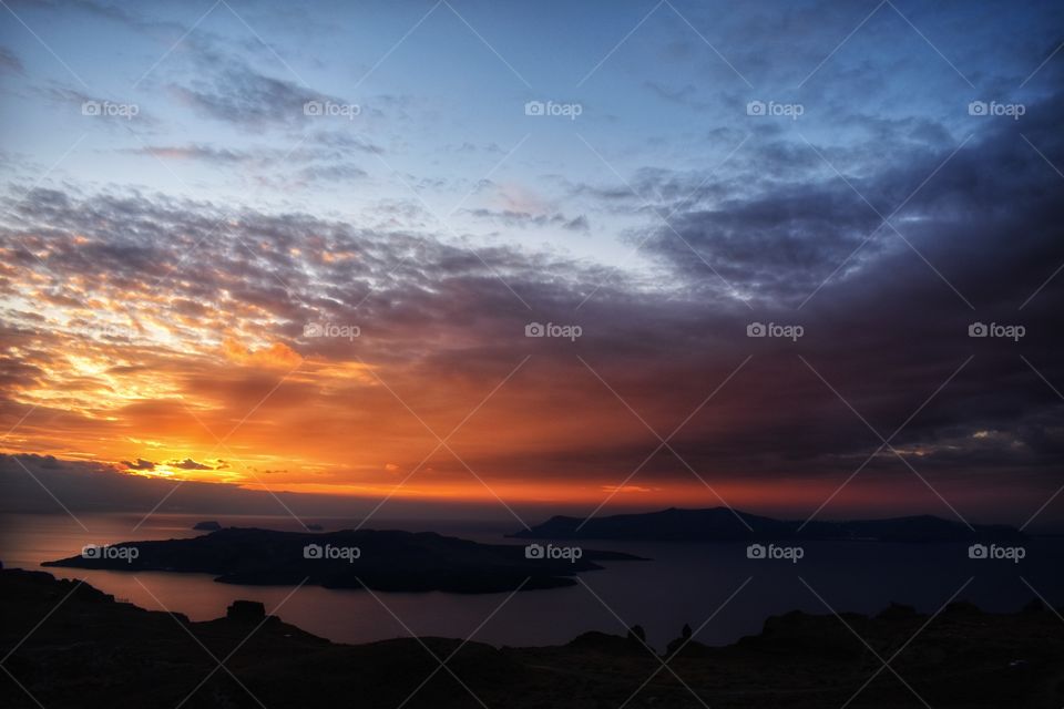 Sunset in Santorini