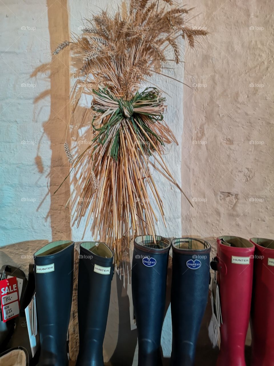 wellies and wheat