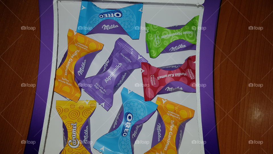 Candy color chocolate